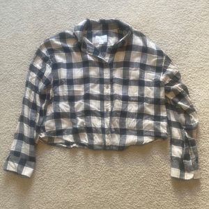 AE cozy cropped flannel